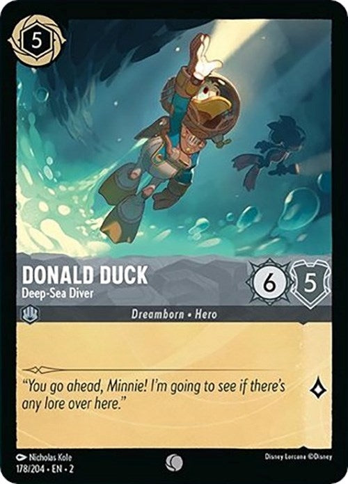Image for Donald Duck - Deep-Sea Diver (178/204) (Rise of the Floodborn) - Disney Lorcana