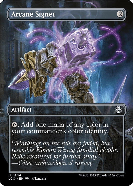 Image for Arcane Signet (Borderless) (104) (Commander: The Lost Caverns of Ixalan) - Magic: The Gathering