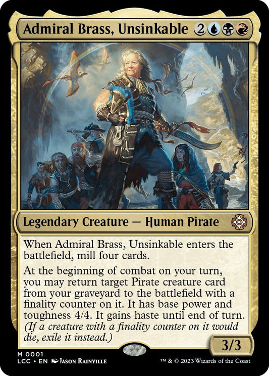 Image for Admiral Brass, Unsinkable (1) (Commander: The Lost Caverns of Ixalan) - Magic: The Gathering