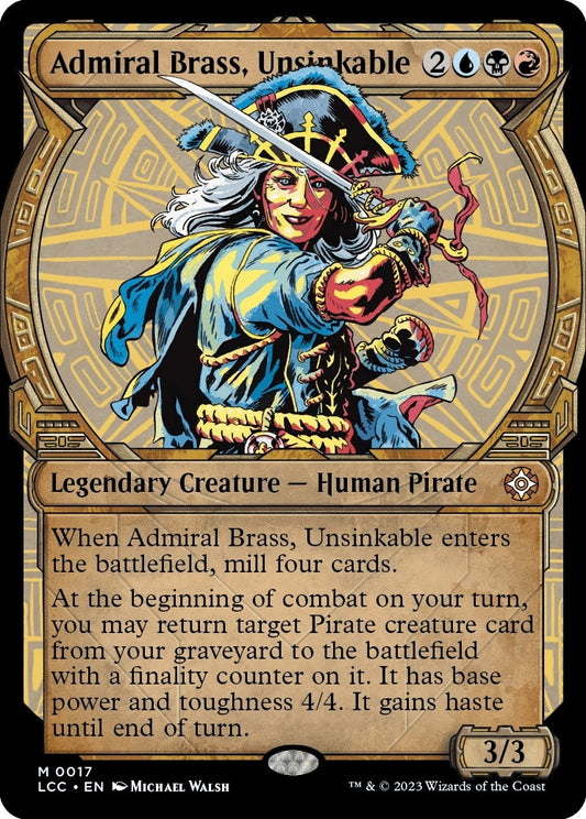 Image for Admiral Brass, Unsinkable (Showcase) (17) (Commander: The Lost Caverns of Ixalan) - Magic: The Gathering