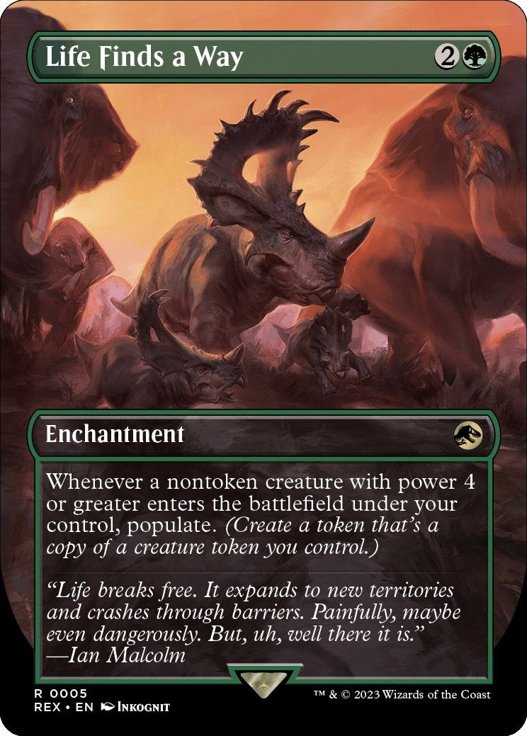 Image for Life Finds a Way (Borderless) (5) (Universes Beyond: Jurassic World Collection) - Magic: The Gathering
