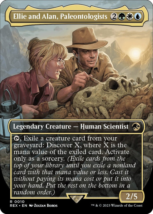Image for Ellie and Alan, Paleontologists (Borderless) (10) (Universes Beyond: Jurassic World Collection) - Magic: The Gathering