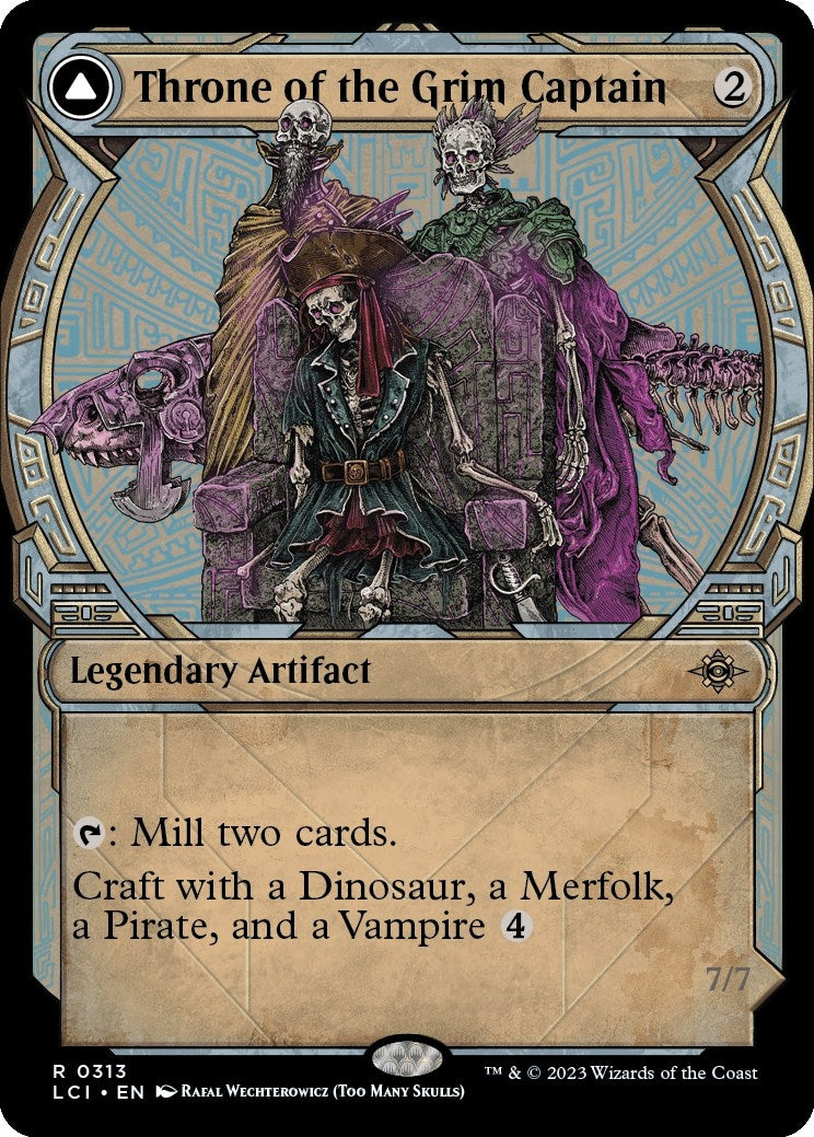 Image for Throne of the Grim Captain (Showcase) (313) (The Lost Caverns of Ixalan) - Magic: The Gathering