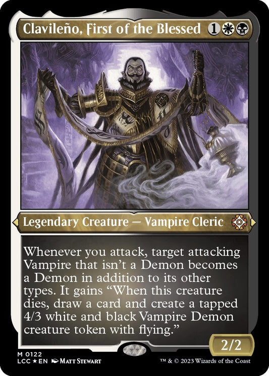 Image for Clavileno, First of the Blessed (Display Commander) - Thick Stock (122) (Commander: The Lost Caverns of Ixalan) - Magic: The Gathering