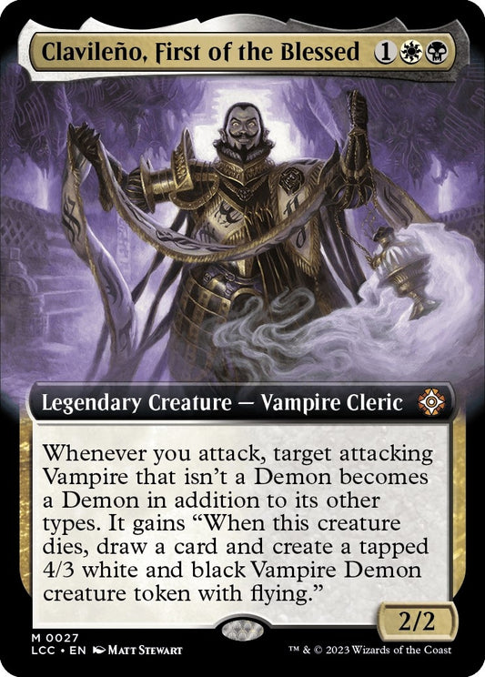 Image for Clavileno, First of the Blessed (Extended Art) (27) (Commander: The Lost Caverns of Ixalan) - Magic: The Gathering