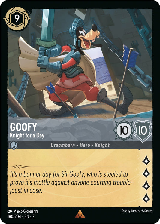 Image for Goofy - Knight for a Day (180/204) (Rise of the Floodborn) - Disney Lorcana