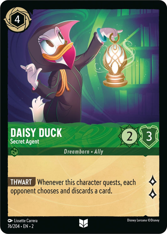 Image for Daisy Duck - Secret Agent (76/204) (Rise of the Floodborn) - Disney Lorcana