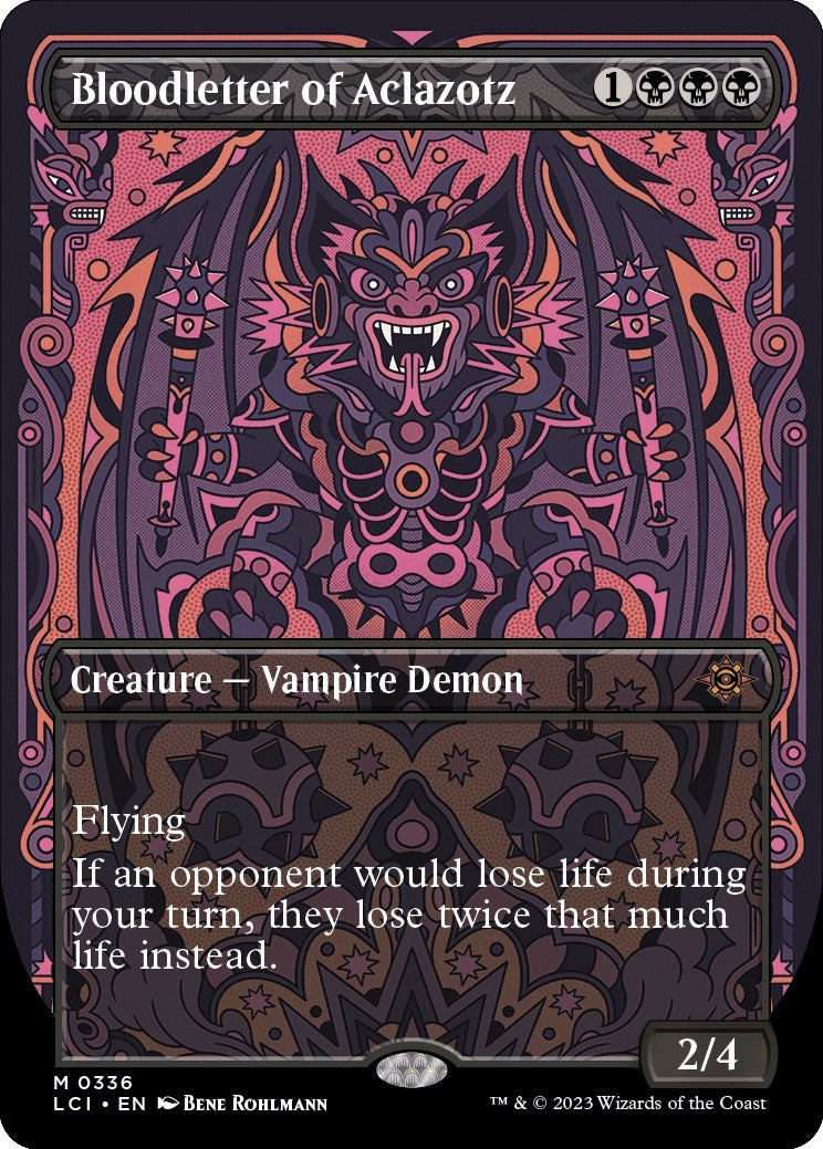 Image for Bloodletter of Aclazotz (Borderless) (336) (The Lost Caverns of Ixalan) - Magic: The Gathering