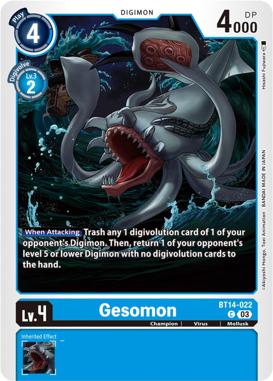 Image for Gesomon (BT14-022 C) (Blast Ace) - Digimon Card Game