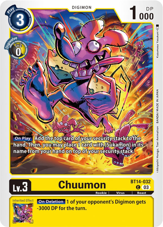 Image for Chuumon (BT14-032 C) (Blast Ace) - Digimon Card Game