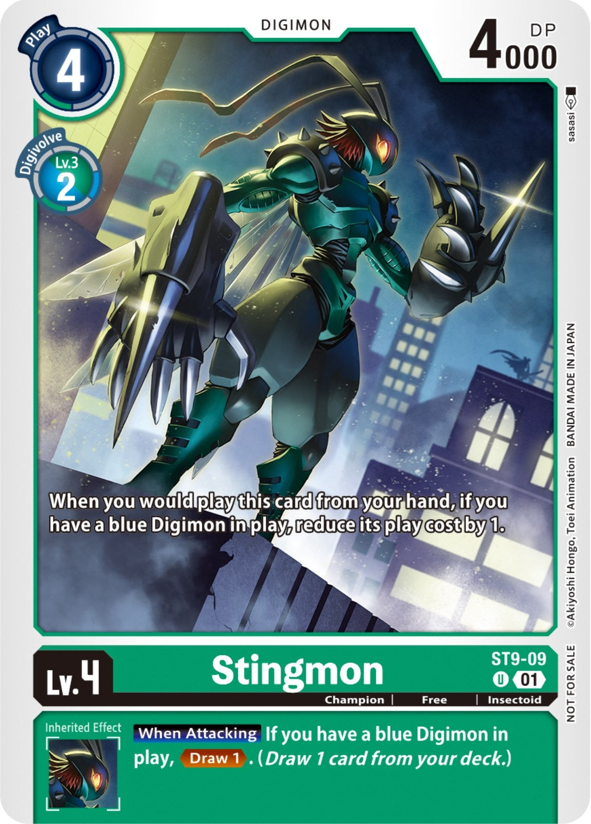 Image for Stingmon (ST9-09) (NYCC 2023 Demo Deck) (ST9-09 U) (Digimon Demo Deck Exclusive Cards) - Digimon Card Game