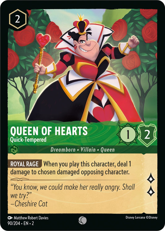 Image for Queen of Hearts - Quick-Tempered (90/204) (Rise of the Floodborn) - Disney Lorcana