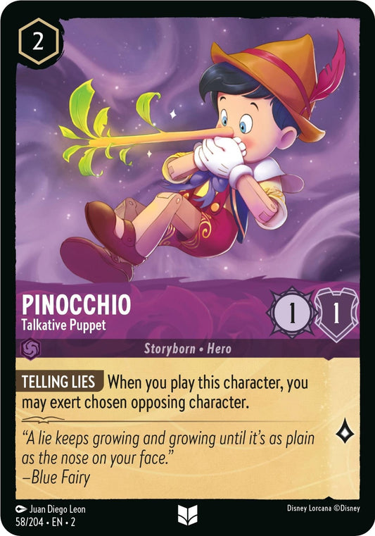Image for Pinocchio - Talkative Puppet (58/204) (Rise of the Floodborn) - Disney Lorcana