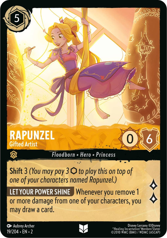 Image for Rapunzel - Gifted Artist (19/204) (Rise of the Floodborn) - Disney Lorcana
