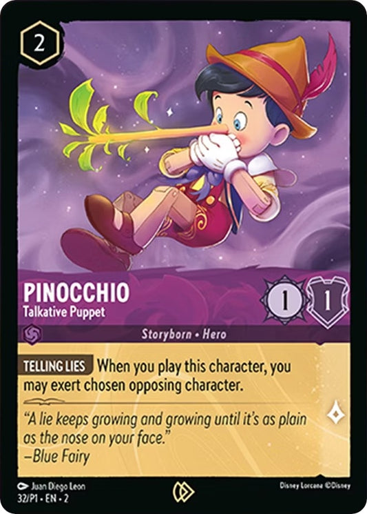 Image for Pinocchio - Talkative Puppet (32) (Disney Lorcana Promo Cards) - Disney Lorcana