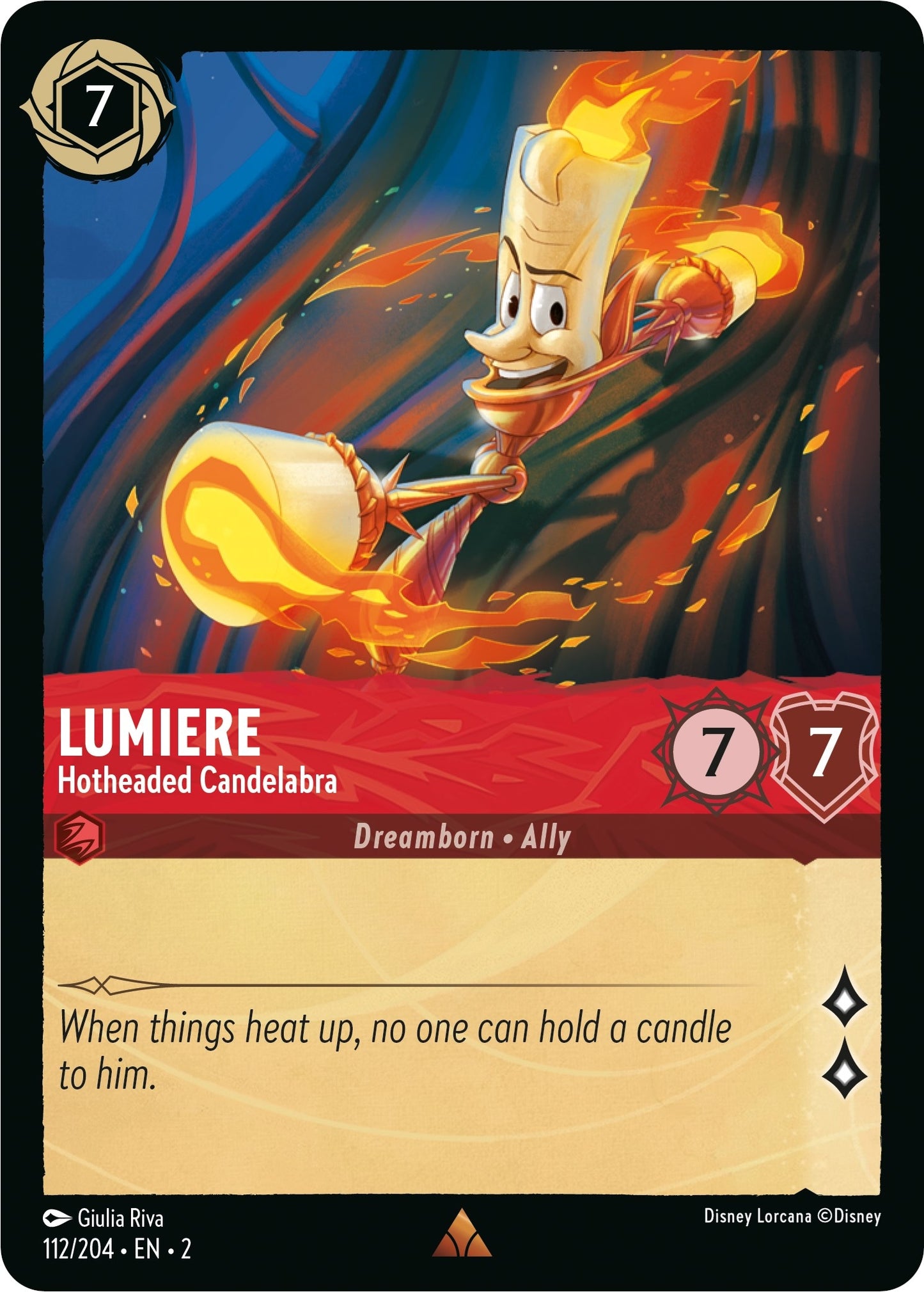 Image for Lumiere - Hotheaded Candelabra (112/204) (Rise of the Floodborn) - Disney Lorcana