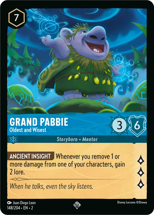 Image for Grand Pabbie - Oldest and Wisest (148/204) (Rise of the Floodborn) - Disney Lorcana
