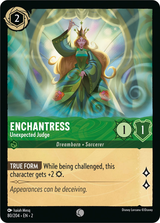 Image for Enchantress - Unexpected Judge (80/204) (Rise of the Floodborn) - Disney Lorcana
