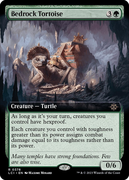 Image for Bedrock Tortoise (Extended Art) (378) (The Lost Caverns of Ixalan) - Magic: The Gathering