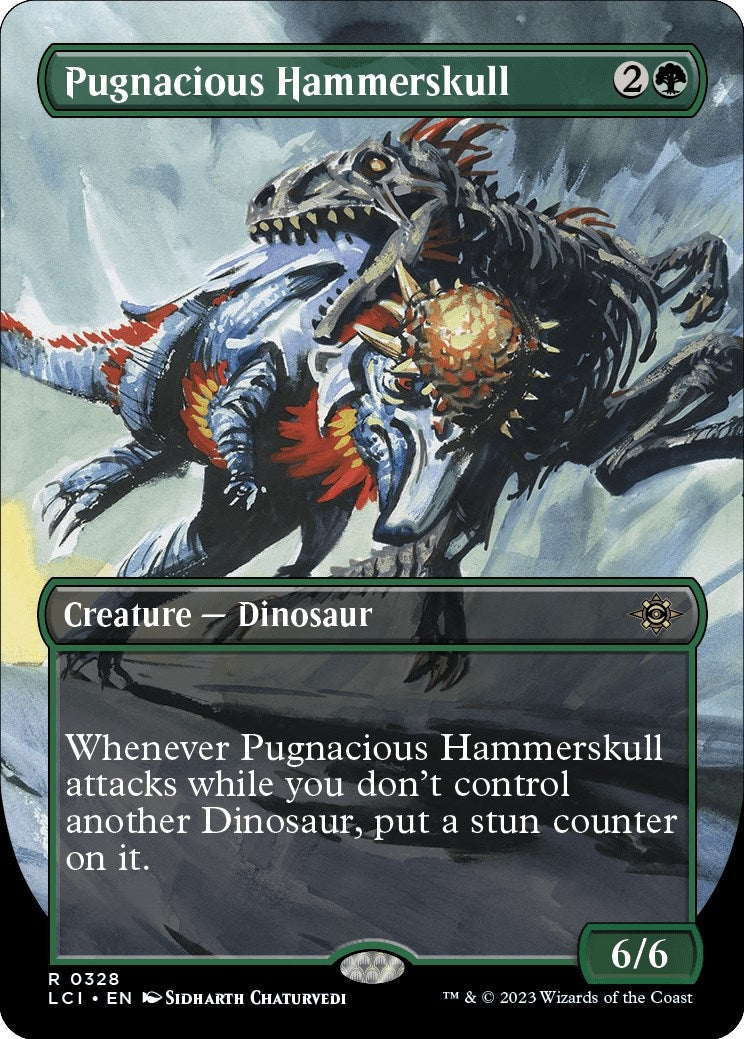 Image for Pugnacious Hammerskull (Borderless) (328) (The Lost Caverns of Ixalan) - Magic: The Gathering