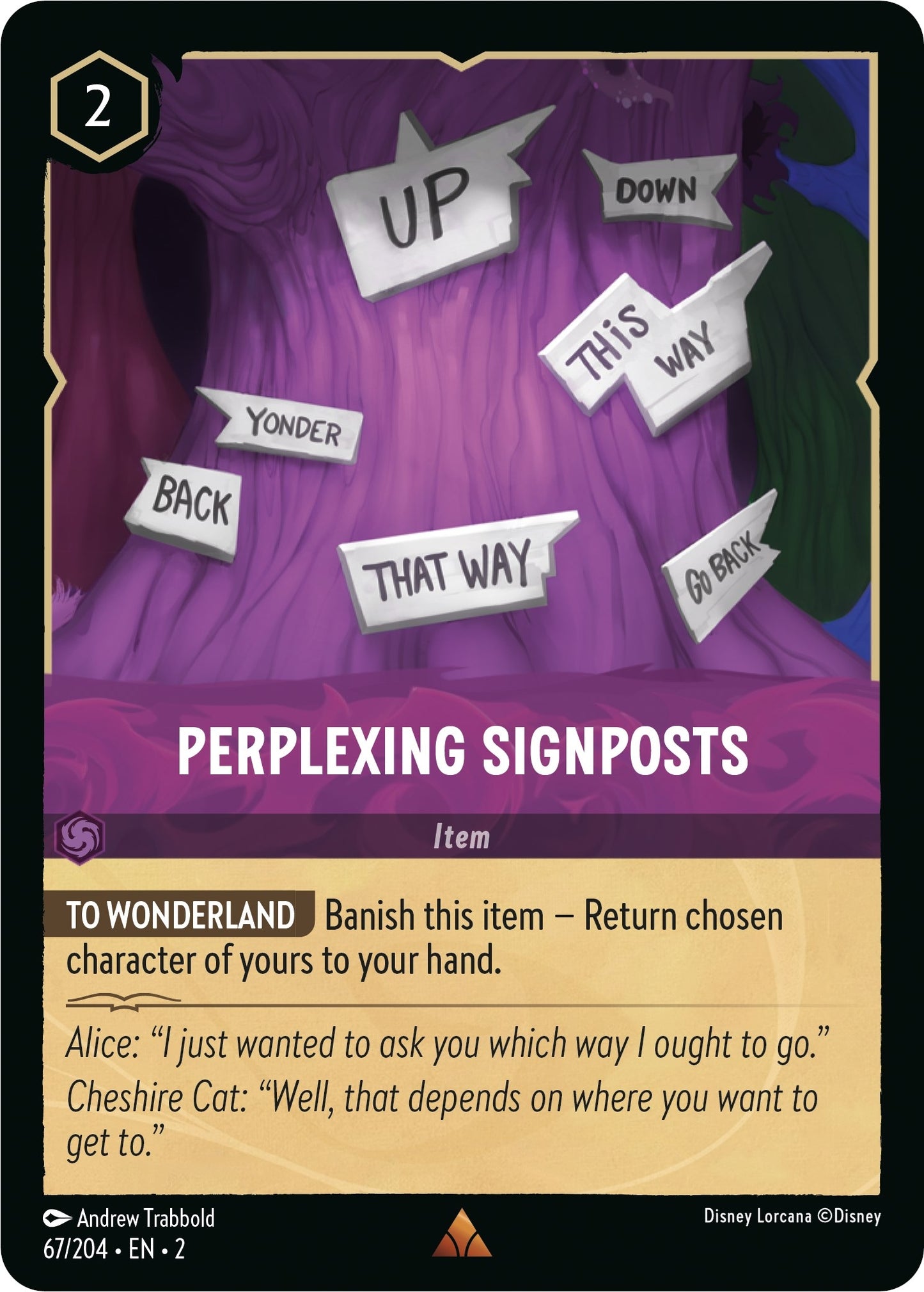 Image for Perplexing Signposts (67/204) (Rise of the Floodborn) - Disney Lorcana