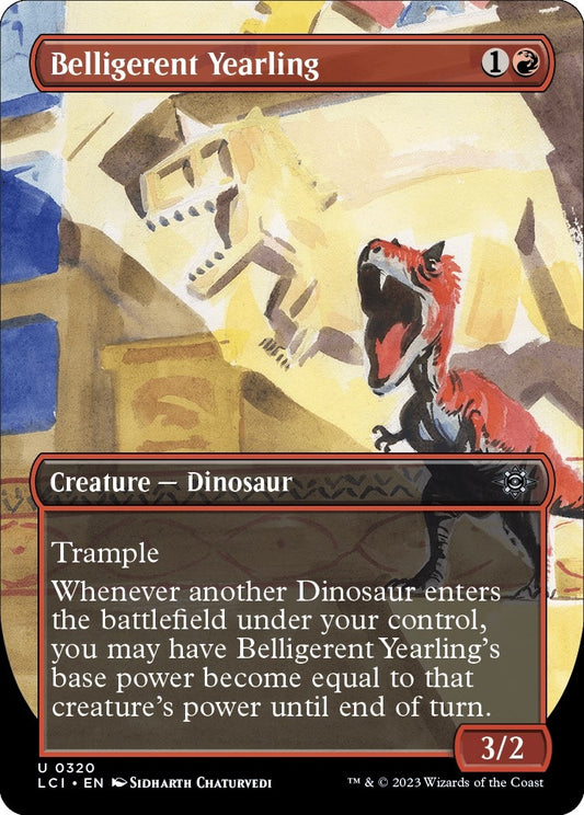 Image for Belligerent Yearling (Borderless) (320) (The Lost Caverns of Ixalan) - Magic: The Gathering