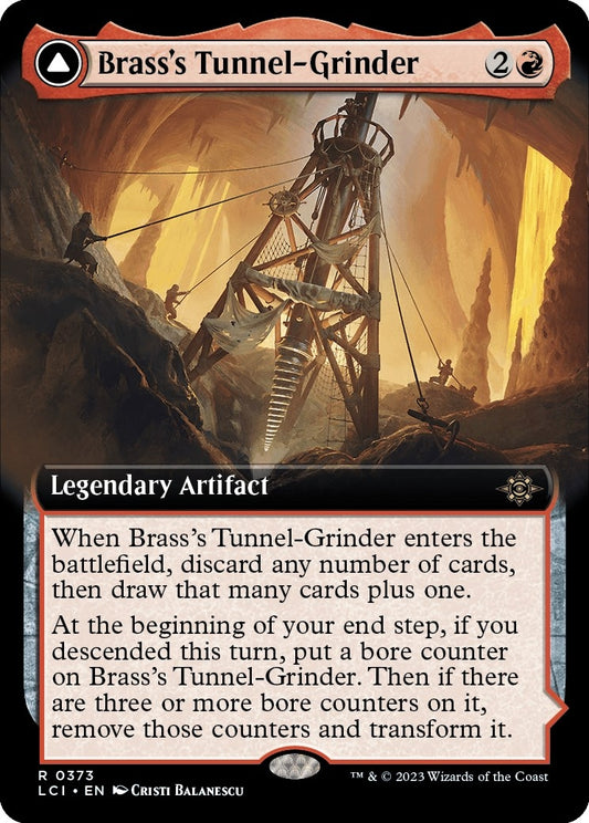 Image for Brass's Tunnel-Grinder (Extended Art) (373) (The Lost Caverns of Ixalan) - Magic: The Gathering