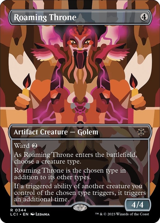 Image for Roaming Throne (Borderless) (344) (The Lost Caverns of Ixalan) - Magic: The Gathering