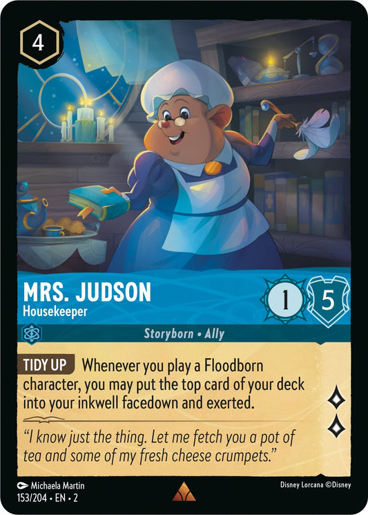 Image for Mrs. Judson - Housekeeper (153/204) (Rise of the Floodborn) - Disney Lorcana