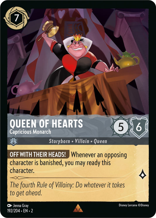 Image for Queen of Hearts - Capricious Monarch (192/204) (Rise of the Floodborn) - Disney Lorcana