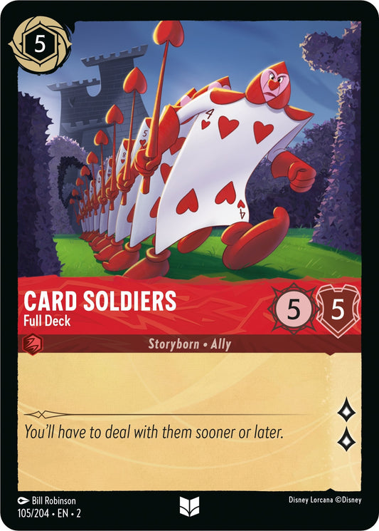 Image for Card Soldiers - Full Deck (105/204) (Rise of the Floodborn) - Disney Lorcana