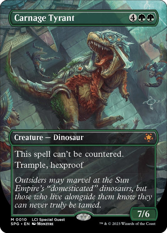 Image for Carnage Tyrant (Borderless) (10) (Special Guests) - Magic: The Gathering