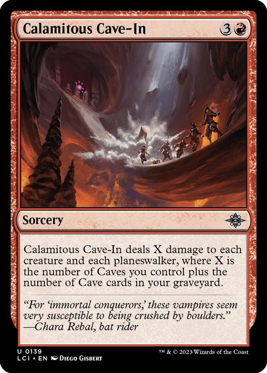 Image for Calamitous Cave-In (139) (The Lost Caverns of Ixalan) - Magic: The Gathering