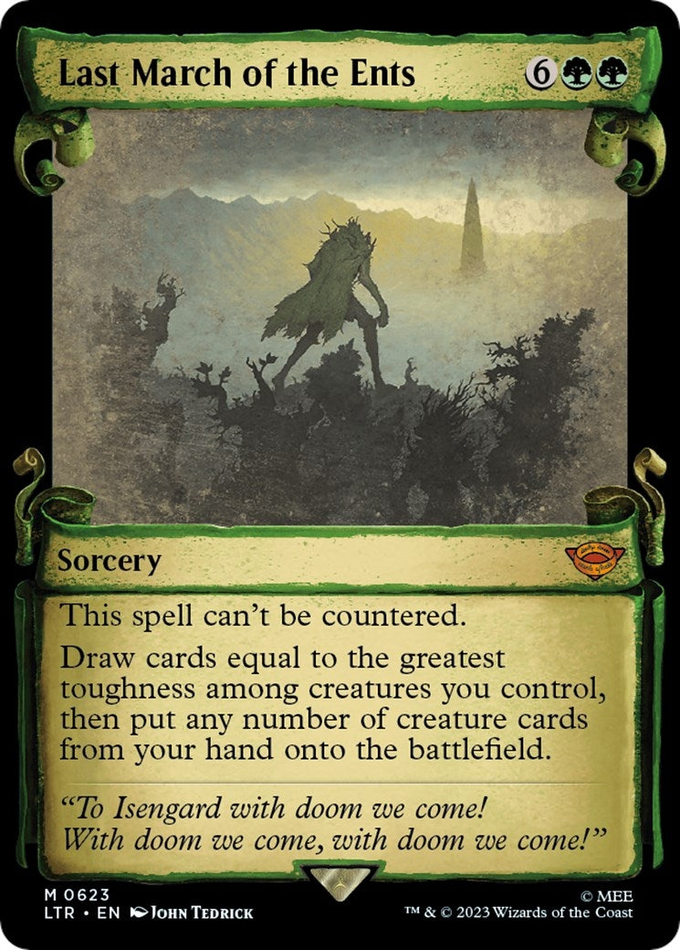 Image for Last March of the Ents (Showcase Scrolls) (623) (Universes Beyond: The Lord of the Rings: Tales of Middle-earth) - Magic: The Gathering