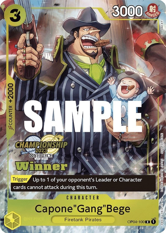 Image for Capone"Gang"Bege (CS 2023 Top Players Pack) [Winner] (OP04-100) (One Piece Promotion Cards) - One Piece Card Game