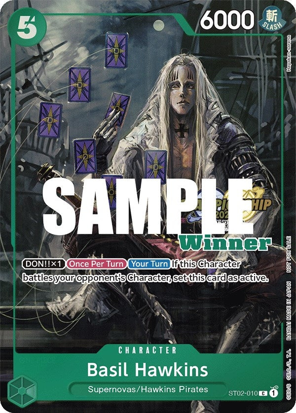 Image for Basil Hawkins (CS 2023 Top Players Pack) [Winner] (ST02-010) (One Piece Promotion Cards) - One Piece Card Game