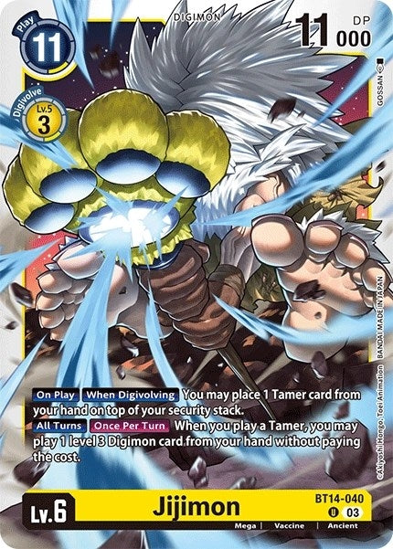 Image for Jijimon (BT14-040 U) (Blast Ace) - Digimon Card Game