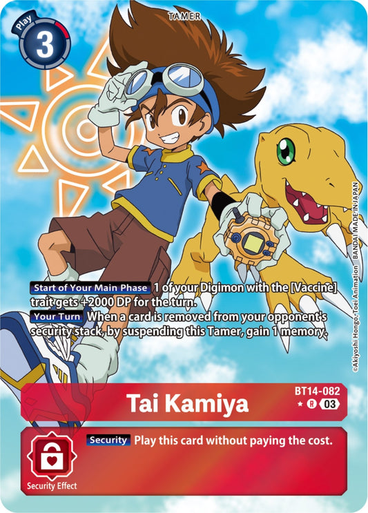 Image for Tai Kamiya (Alternate Art) (BT14-082 R) (Blast Ace) - Digimon Card Game