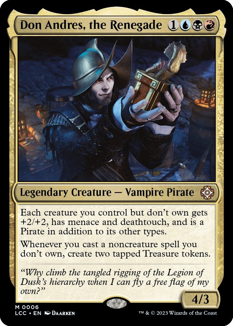Image for Don Andres, the Renegade (6) (Commander: The Lost Caverns of Ixalan) - Magic: The Gathering