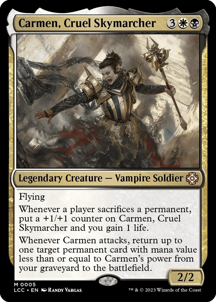 Image for Carmen, Cruel Skymarcher (5) (Commander: The Lost Caverns of Ixalan) - Magic: The Gathering