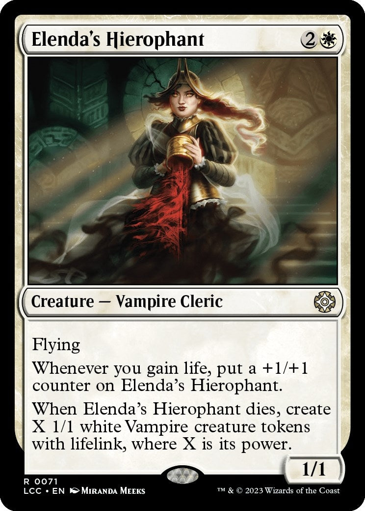 Image for Elenda's Hierophant (71) (Commander: The Lost Caverns of Ixalan) - Magic: The Gathering