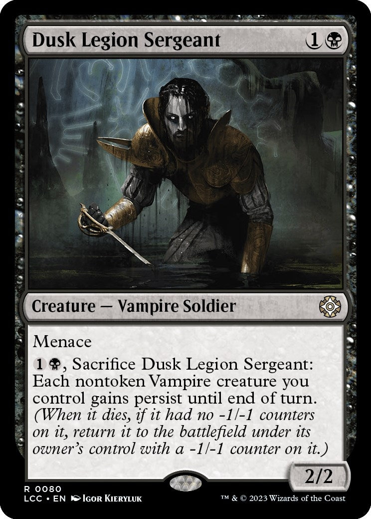 Image for Dusk Legion Sergeant (80) (Commander: The Lost Caverns of Ixalan) - Magic: The Gathering