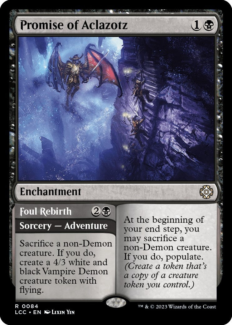 Image for Promise of Aclazotz (84) (Commander: The Lost Caverns of Ixalan) - Magic: The Gathering
