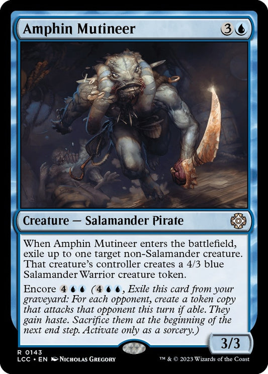 Image for Amphin Mutineer (143) (Commander: The Lost Caverns of Ixalan) - Magic: The Gathering