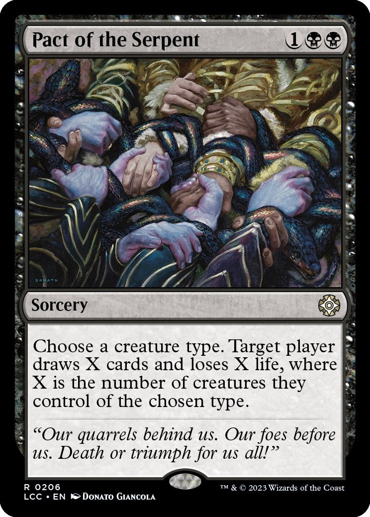 Image for Pact of the Serpent (206) (Commander: The Lost Caverns of Ixalan) - Magic: The Gathering