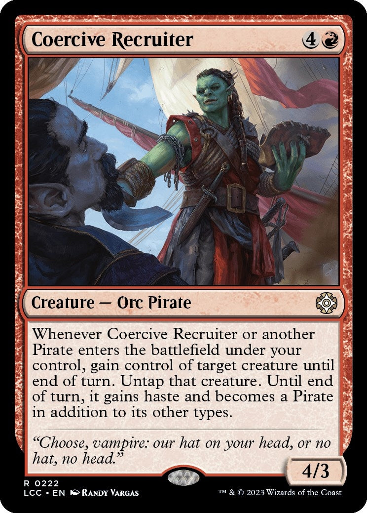 Image for Coercive Recruiter (222) (Commander: The Lost Caverns of Ixalan) - Magic: The Gathering