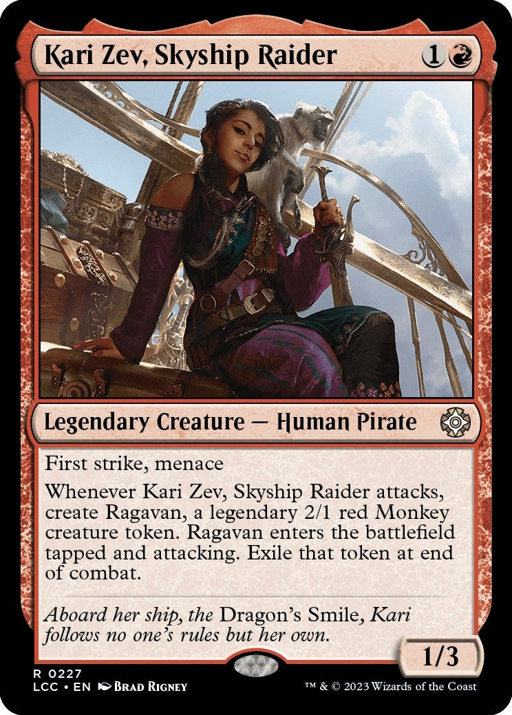 Image for Kari Zev, Skyship Raider (227) (Commander: The Lost Caverns of Ixalan) - Magic: The Gathering