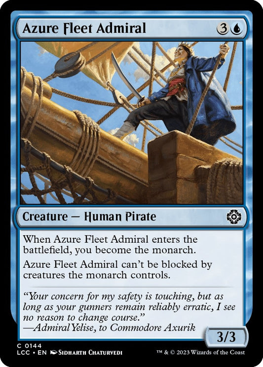Image for Azure Fleet Admiral (144) (Commander: The Lost Caverns of Ixalan) - Magic: The Gathering