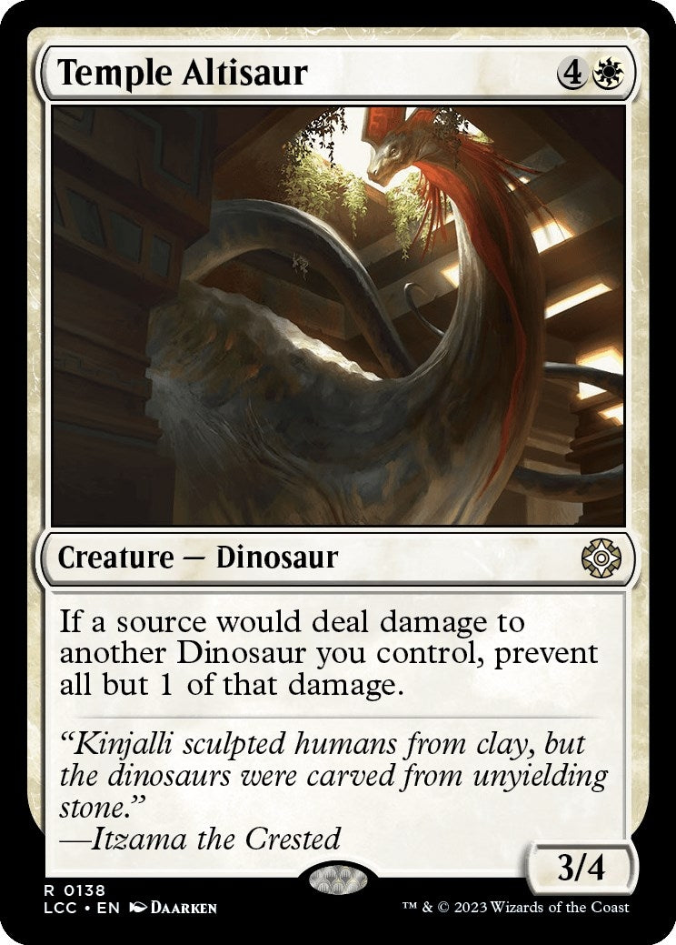 Image for Temple Altisaur (138) (Commander: The Lost Caverns of Ixalan) - Magic: The Gathering