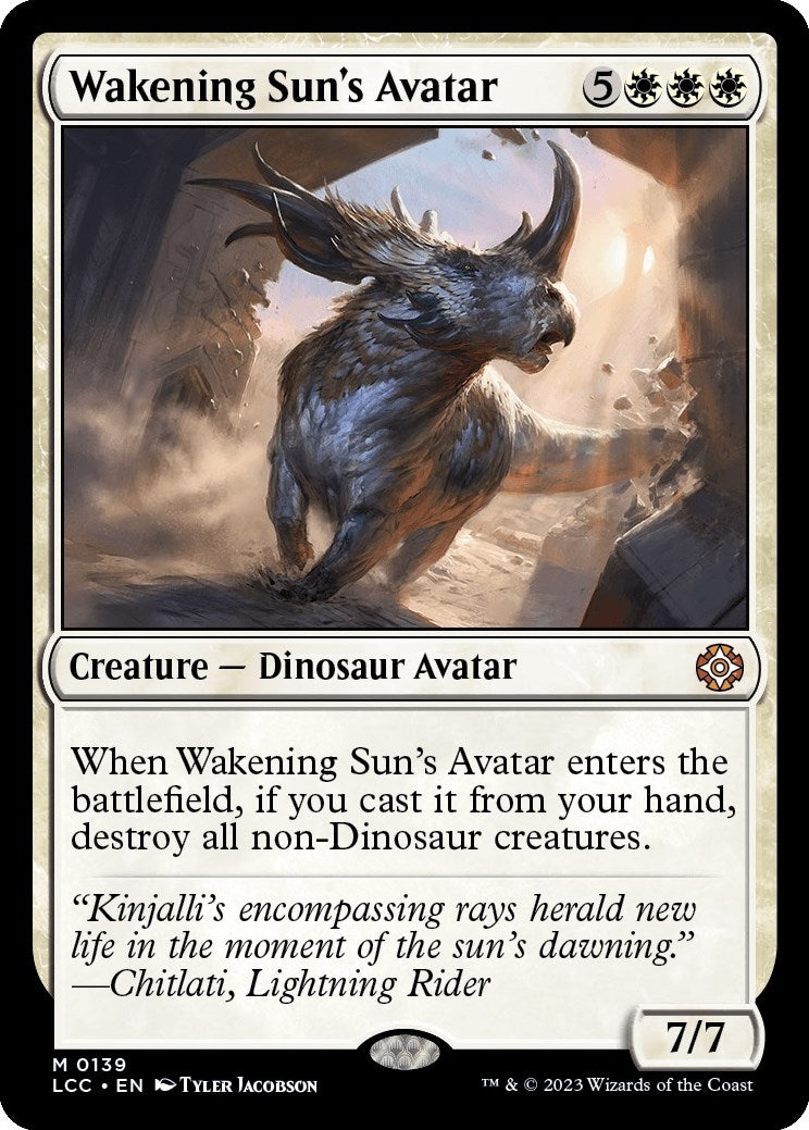 Image for Wakening Sun's Avatar (139) (Commander: The Lost Caverns of Ixalan) - Magic: The Gathering